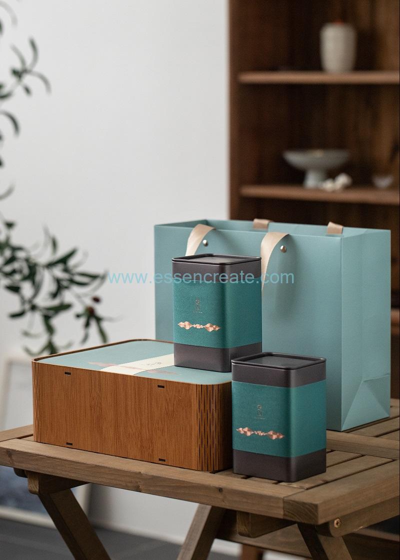 Exquisite hollow-carved wooden box tea packaging