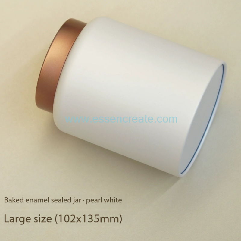 Seamless Matte Finish Iron Canister