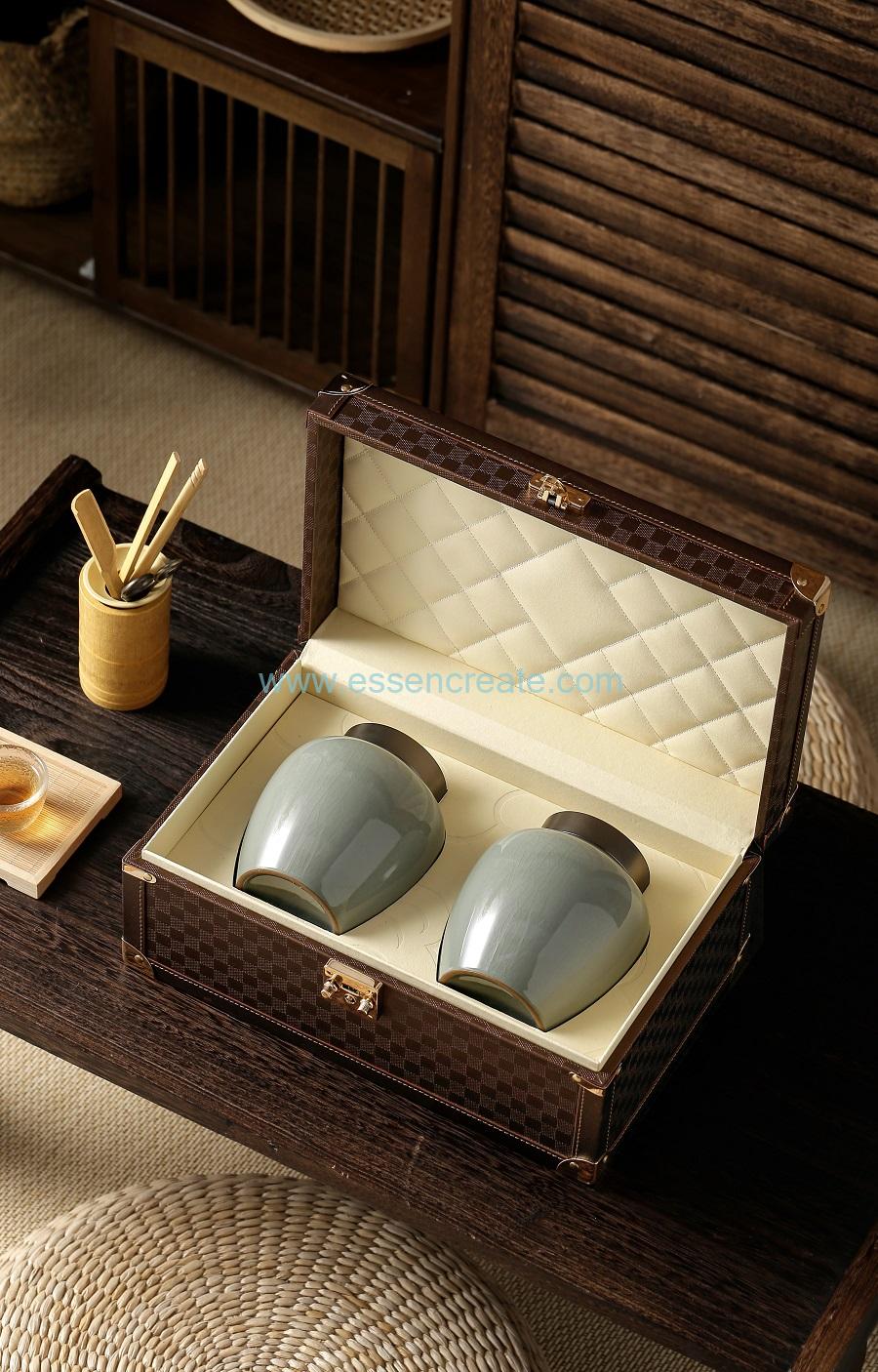 Leather Tea Packaging Box