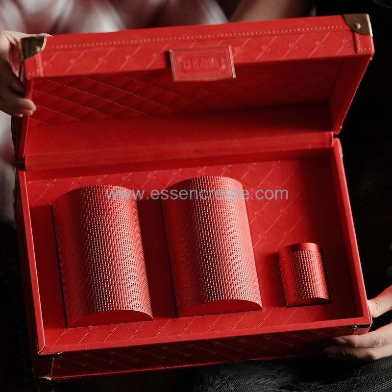 Leather-Clad Tea Box