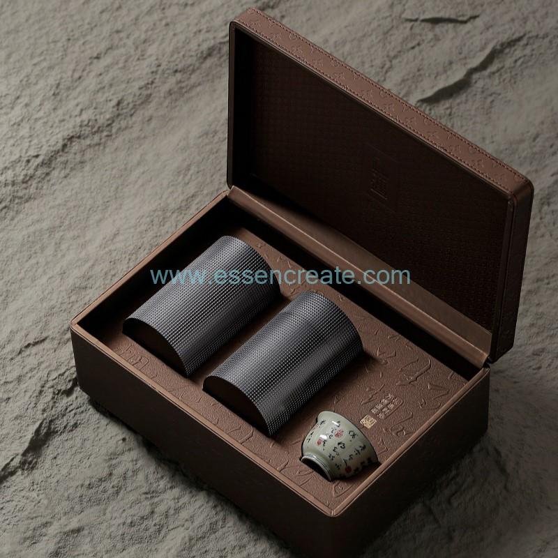 Leather-Clad Tea Box