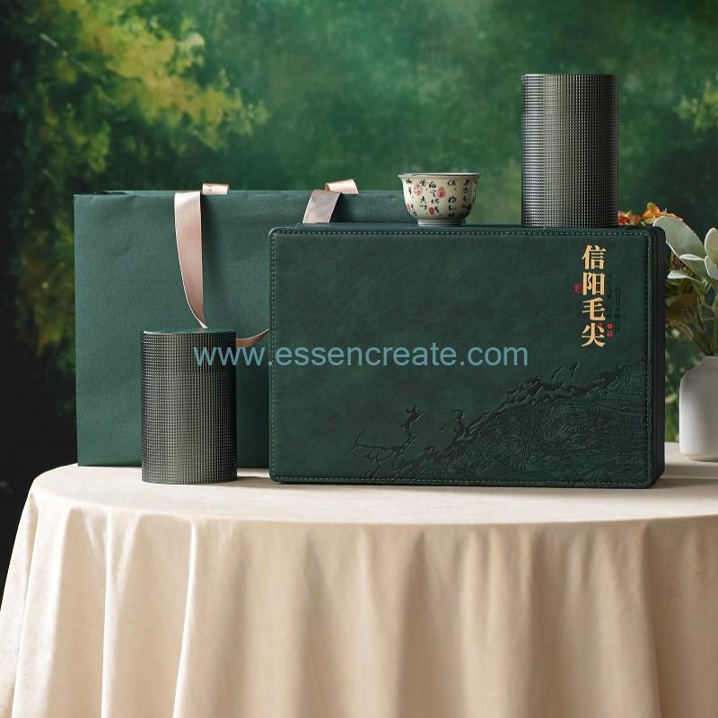 Leather-Clad Tea Box