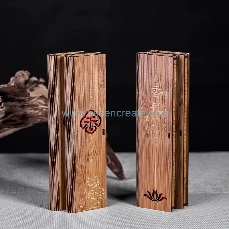 Exquisite hollow-carved wooden box tea packaging