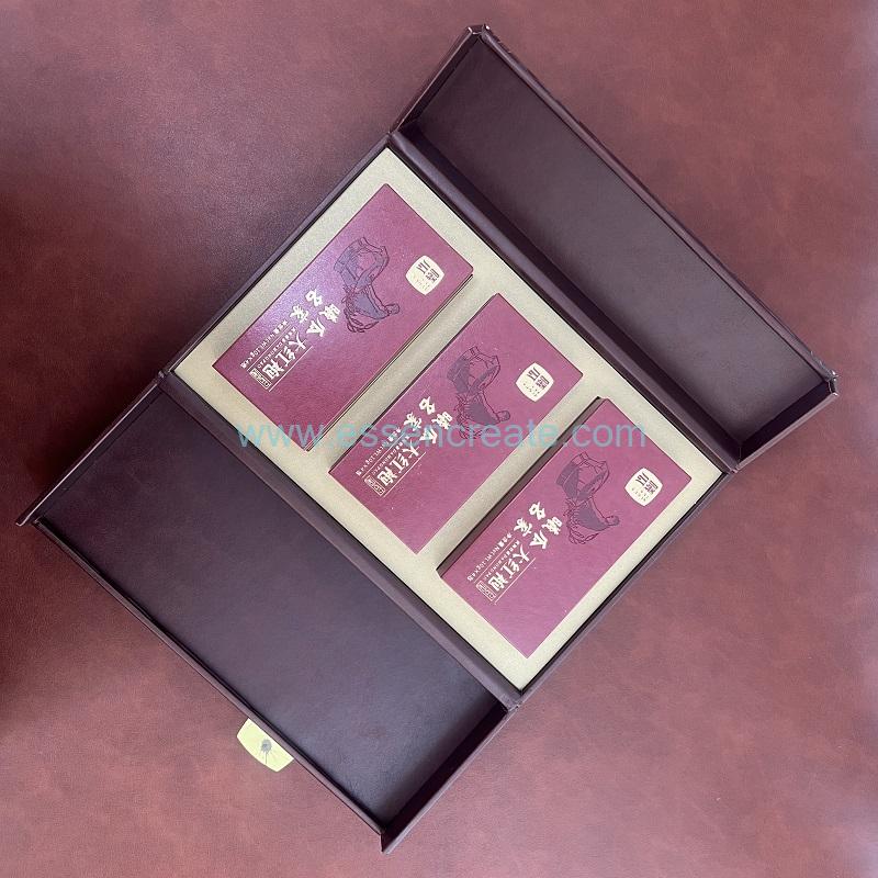 luxury leather tea box