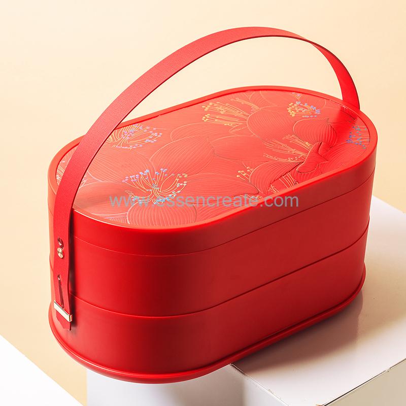 red luxury festival gift box