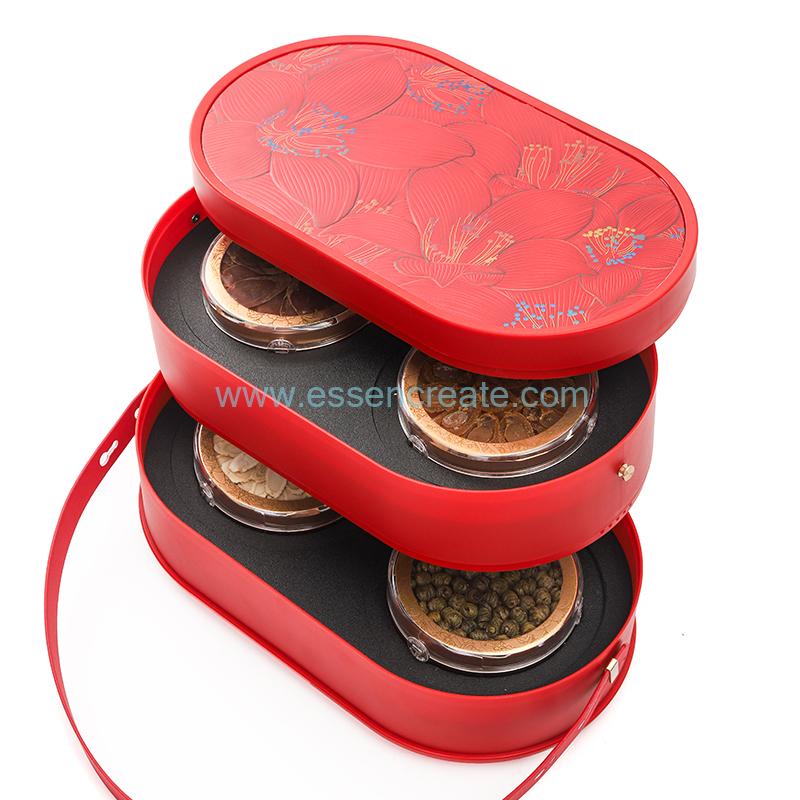 red luxury festival gift box