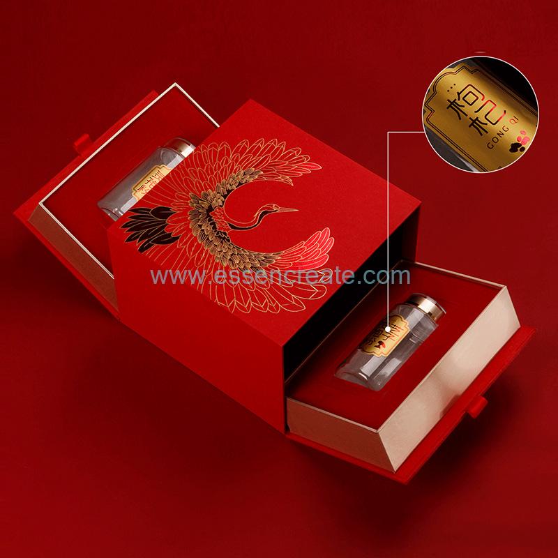 Red Gold Crane Packaging