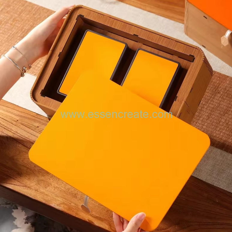  double tin tea box