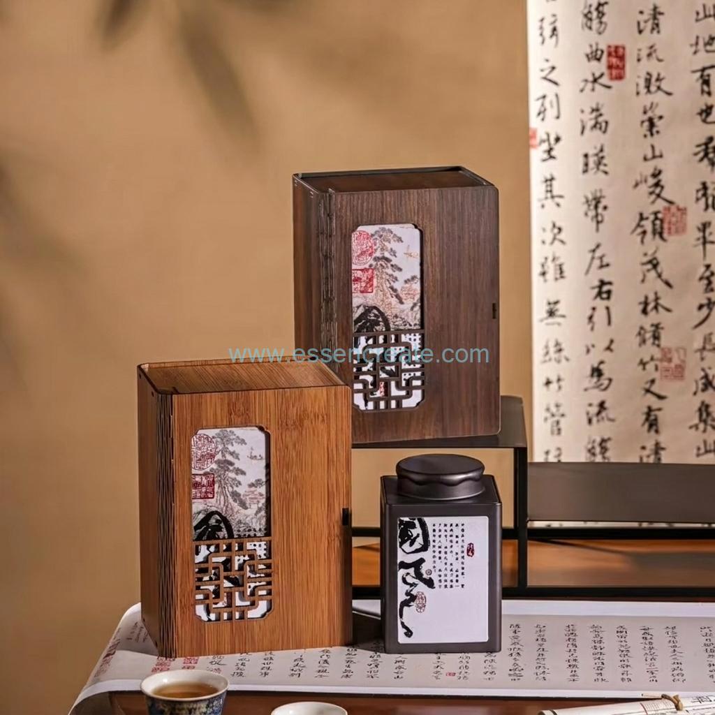 The Luxurious Wooden Tea Packaging Box