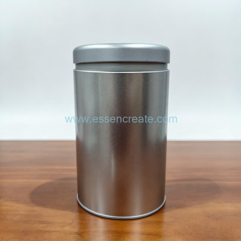 Matte Silver Tin Can