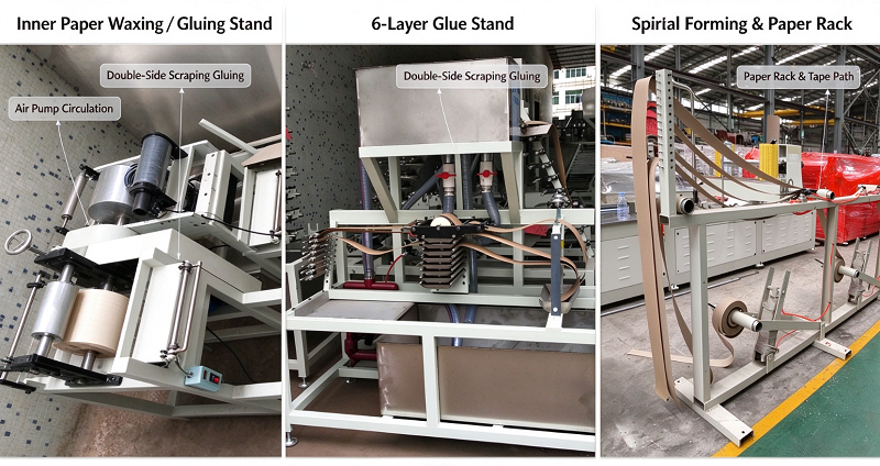 Multi Layer Gluing Paper Tube Machine Multi Layer Gluing Paper Tube Machine