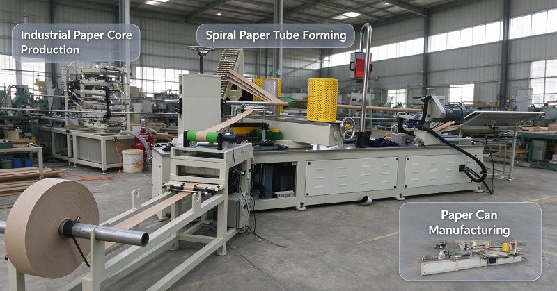 Spiral Winding Paper Tube Machine Spiral Winding Paper Tube Machine