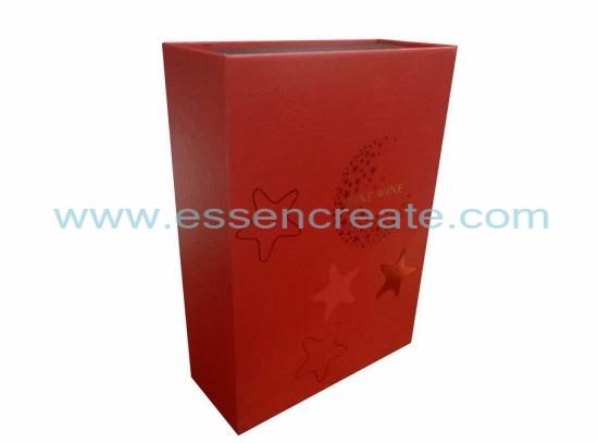 Two Wine Bottles Packaging Foldable Box