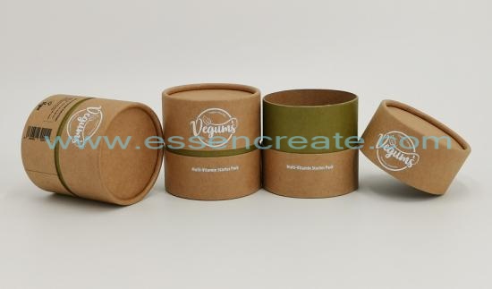 Brown Kraft Rolled Edge Paper Tube