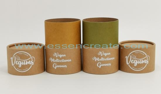 Capsules Packing Paper Tube Round Box