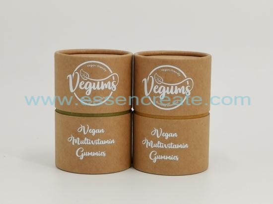 Capsules Packing Paper Tube Round Box