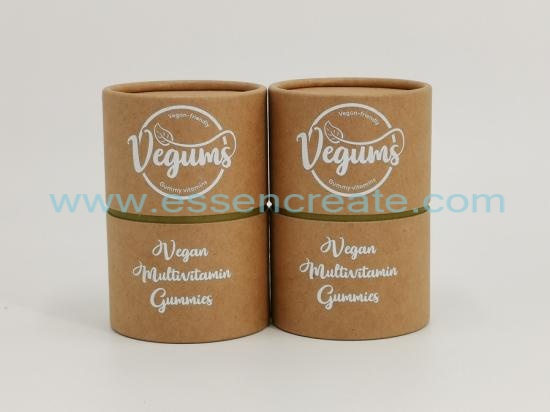 Capsules Packing Paper Tube Round Box