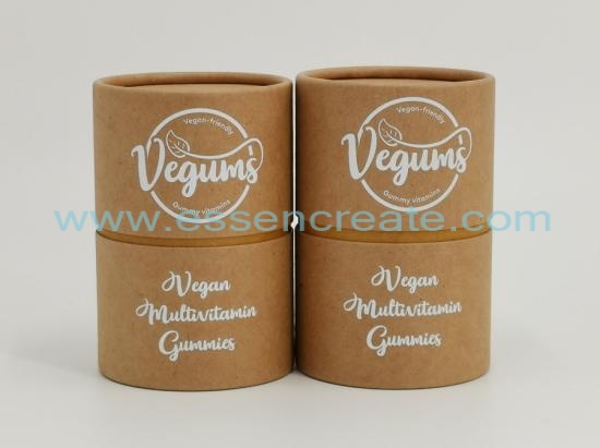 Capsules Packing Paper Tube Round Box