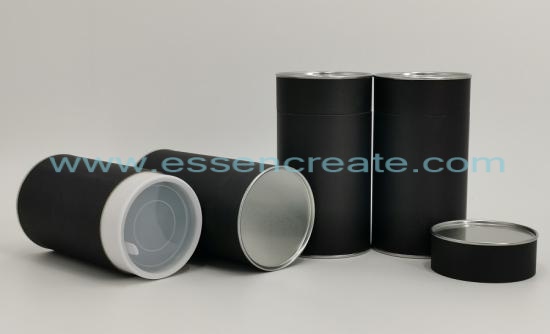 Tea Packing Black Paper Tube