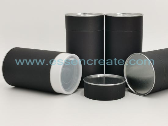 Tea Packing Black Paper Tube