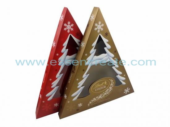 Christmas Chocolate Packaging Triangle Gift Box