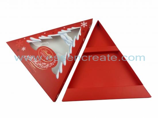 Christmas Chocolate Packaging Triangle Gift Box