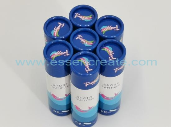 Sport Tampon Packaging Cylinder Tube Box