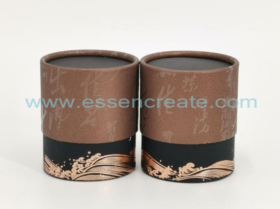 Two Pieces Telescope Cylinder Tea Packaging Box