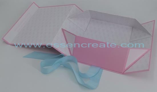 Folding Pink Gift Box