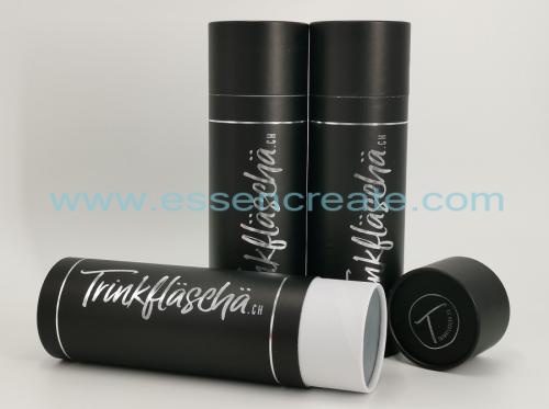 Silver Hot Stamping Cylinder Black Tube