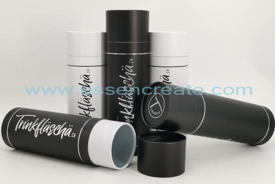 Silver Hot Stamping Cylinder Black Tube