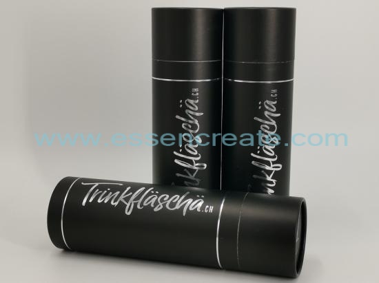 Silver Hot Stamping Cylinder Black Tube