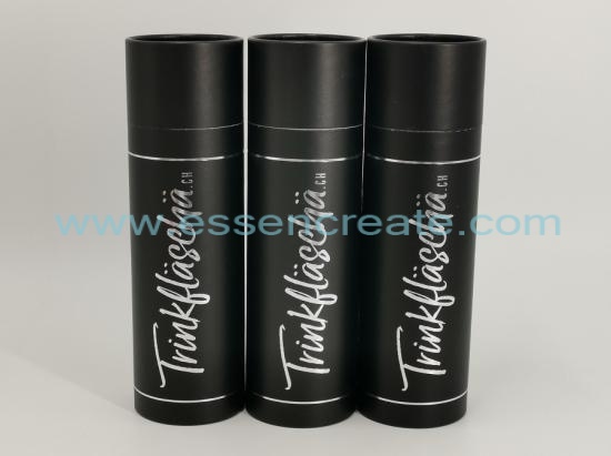 Silver Hot Stamping Cylinder Black Tube