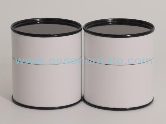 White Tube with Black Tin Lid