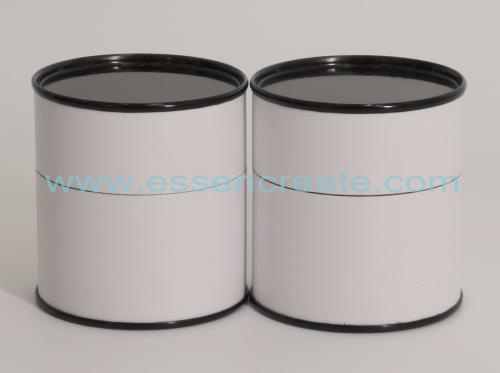 White Tube with Black Tin Lid