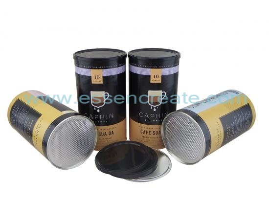 Coffee Packaging Food Grade Paper Tube Can Box