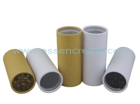 Brown Kraft Paper Tube with window