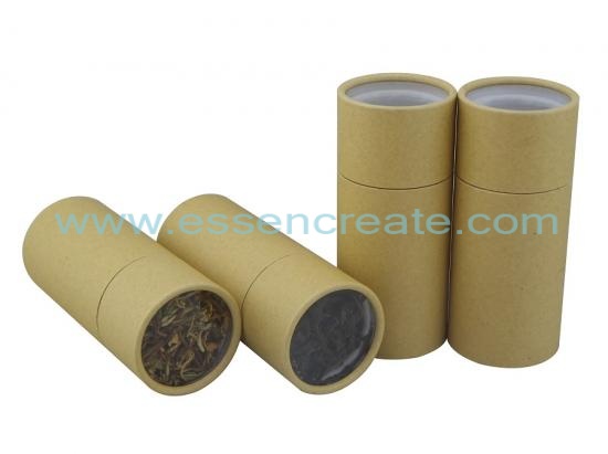 Brown Kraft Paper Tube with window