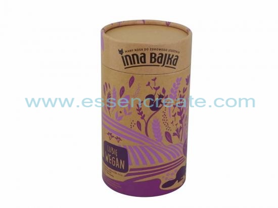 Kraft Paper Round Can Box