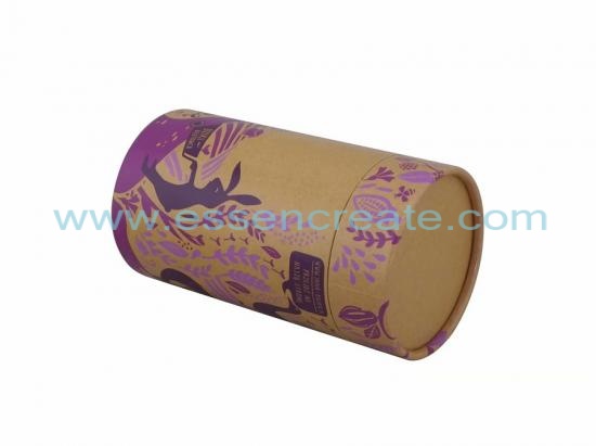 Kraft Paper Round Can Box