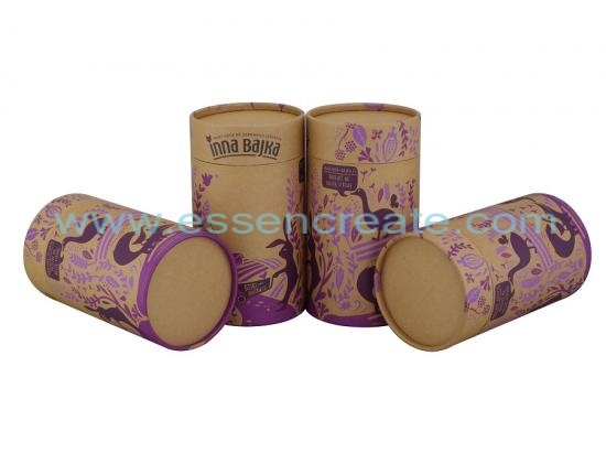 Kraft Paper Round Can Box