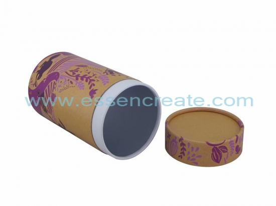 Kraft Paper Round Can Box