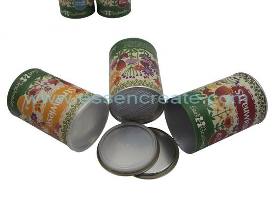 Easy Peel Off Paper Canister