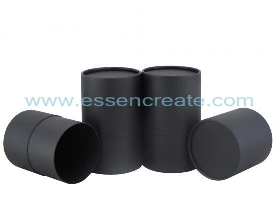 Complete Black Rolled Edge Paper Tube