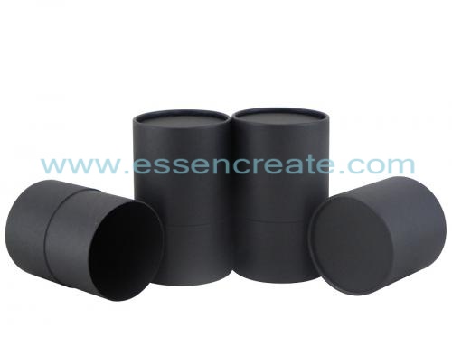 Complete Black Rolled Edge Paper Tube