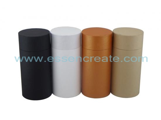 Flat Lid White Paper Tube