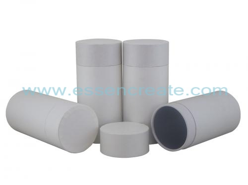 Flat Lid White Paper Tube