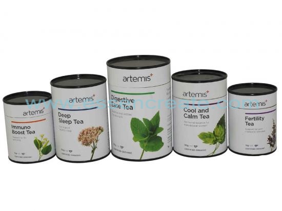 Herbal Tea Packaging Paper Canister