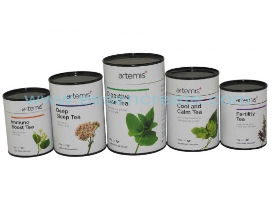 Herbal Tea Packaging Paper Canister