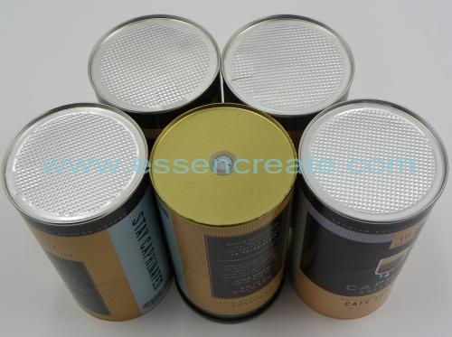 Coffee Paper Cans with Exhaust Valves